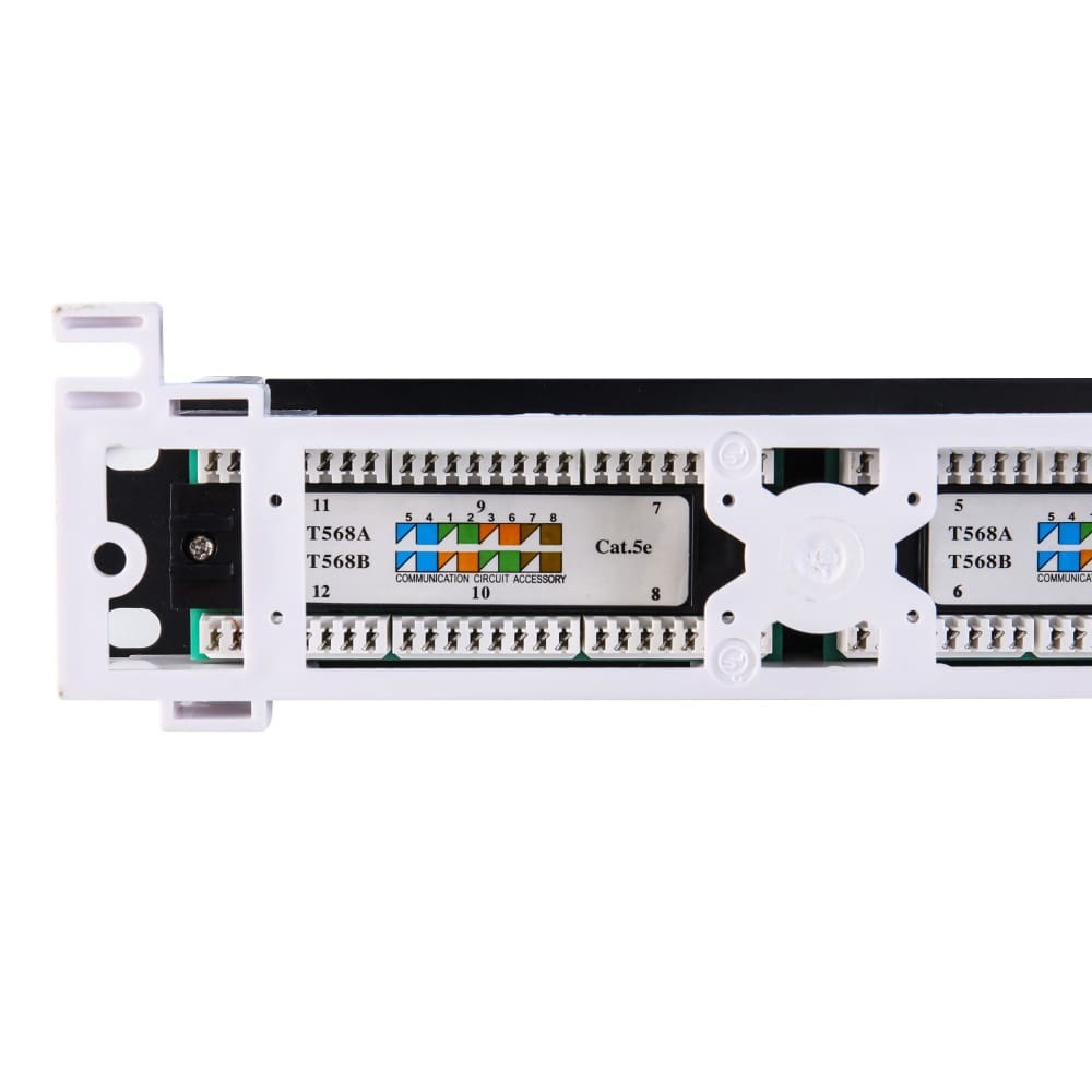 Патч-панель  Ripo (Рипо) настенная, 12 портов, Cat.5e (Класс D), 100МГц, RJ45/8P8C, 110, T568A/B,