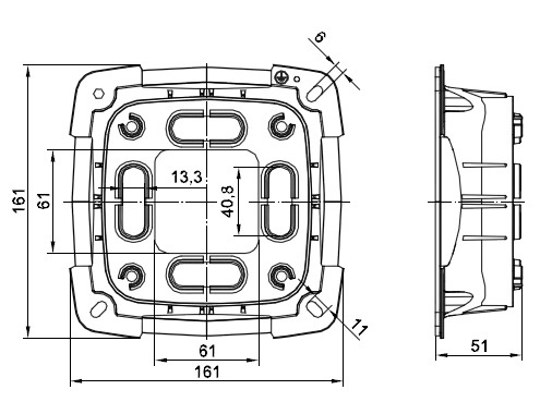 DKC / ДКС 09592BR In-liner Aero Основание для колонн запасное, цвет белый