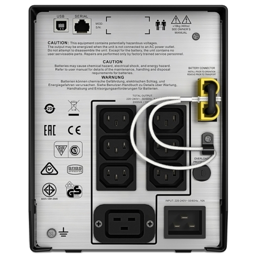 ИБП APC Smart-UPS C 2000 ВА, ЖК-экран, 230 В