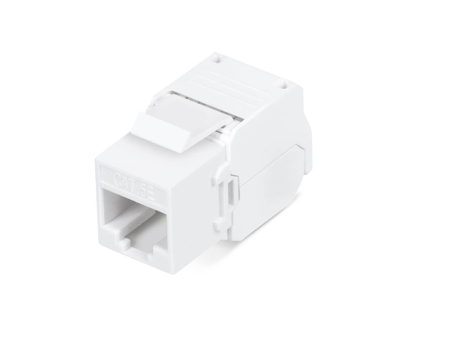 Вставка Keystone Jack  RJ-45(8P8C) Ripo, 180 градусов, категория 6A, без инструмента Toolless, белая