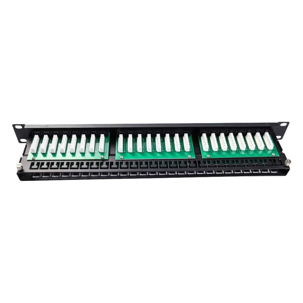 Патч-панель высокой плотнос Ripo 19", 1U, 48 порта, Cat.5e Класс D,100МГц, RJ45/8P8C, напыление 3мкд