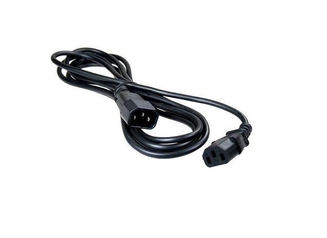 Кабель питания RIPO 1.8м, сист.блок-монитор С14-C13 (3*0.75 mm2) 10A, черный, с заземлением