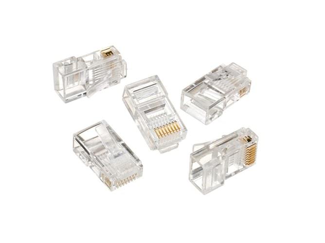 Коннектор RJ-45 (8P8C) cat.6 RIPO покрытие 3мкд, универсальные ножи (100шт)
