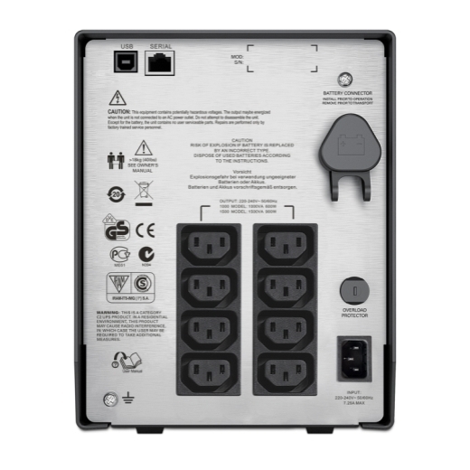ИБП APC Smart-UPS C 1500 ВА, ЖК-экран, 230 В