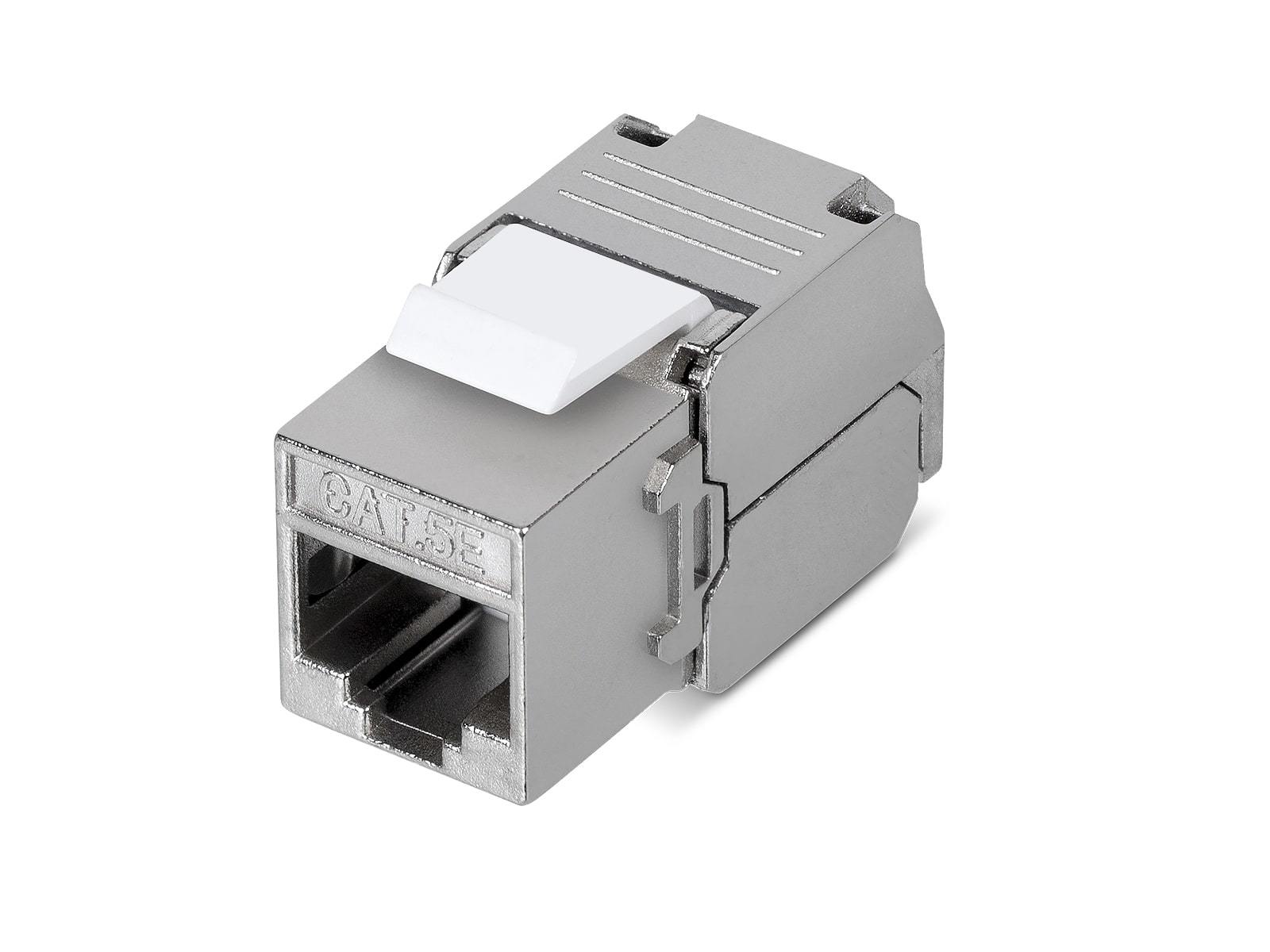 Вставка Keystone Jack  RJ-45(8P8C) Ripo, 180 градусов, категория 5e, экранированная, без инструмента