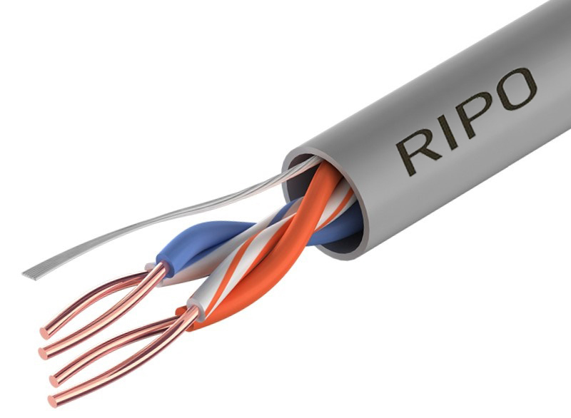 UTP2 CAT5E 24AWG Cu RIPO (50м)