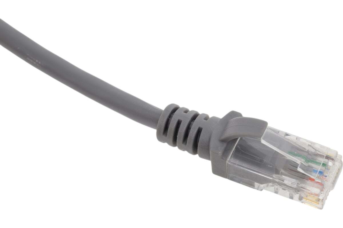 Патч-корд Ripo Standart UTP4 Cat 6, Cu, RJ45-RJ45, 2 м, PVC (серый)