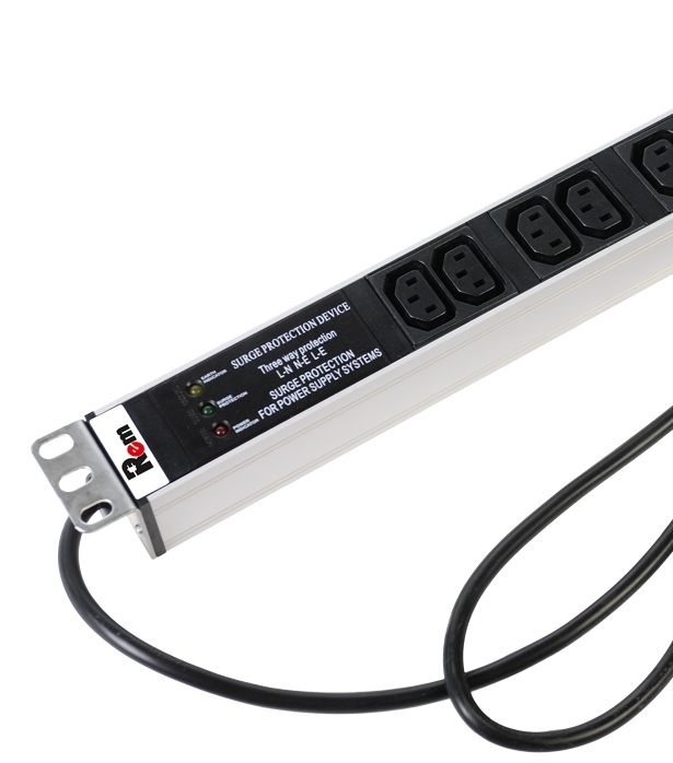 Вертикальный блок розеток Rem-16 с фил. и инд., 20 IEC 60320 C13, алюм., 33-48U, шнур 3 м. (ЦМО)