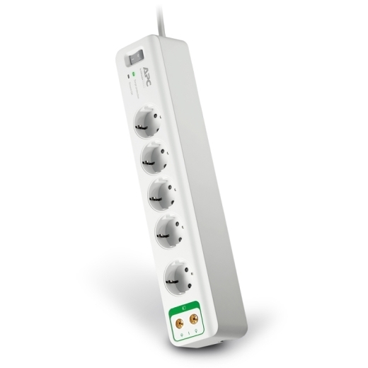 APC Essential SurgeArrest, 5 розеток, защита коаксиальной линии, 230 В, для Украины