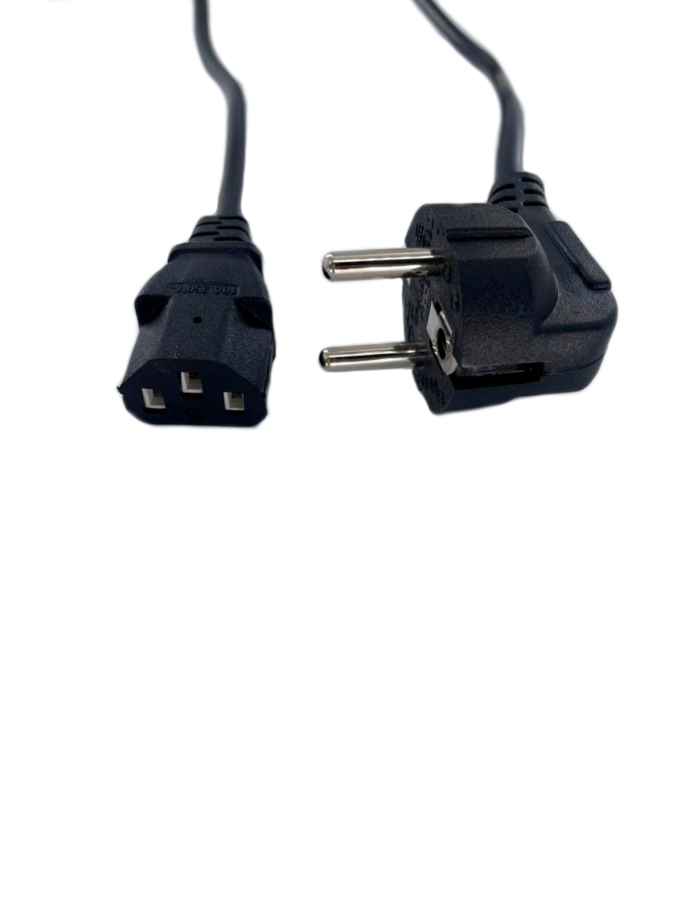 Кабель питания RIPO 3.0м, Schuko-C13 (3*0.75 mm2) 10A, черный, угловая вилка, с заземлением