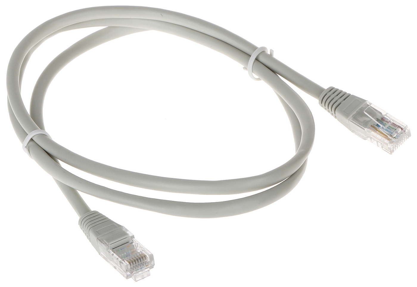 Патч-корд Ripo UTP4 Cat 6, RJ45, 1.0 m PVC (серый) литой