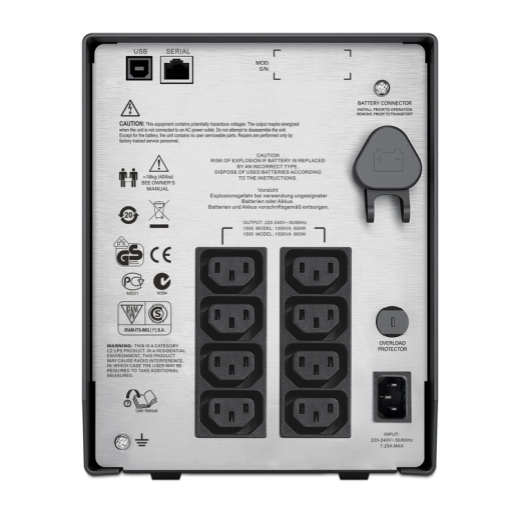 ИБП APC Smart-UPS C 1000 ВА, ЖК-экран, 230 В