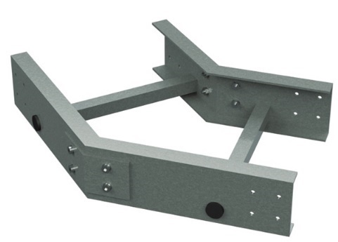 DKC / ДКС GLG41575 Угол горизонтальный 45° 150x750 R300, стеклопластик