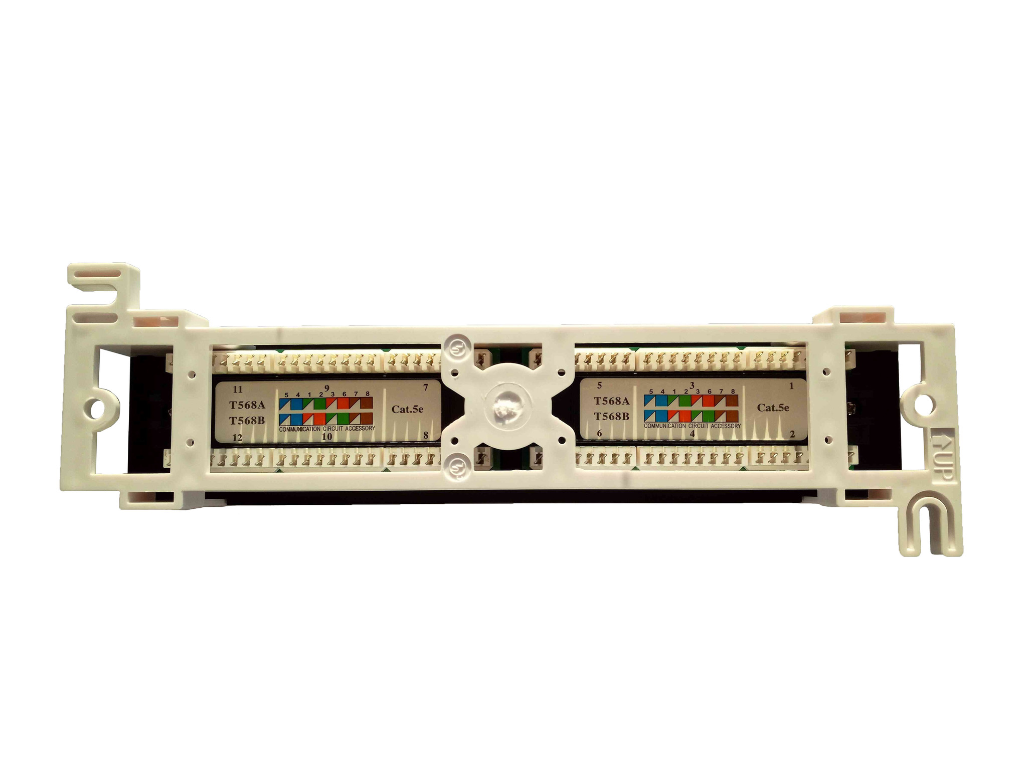 Патч-панель  Ripo настенная, 12 портов, Cat.5e (Класс D), 100МГц, RJ45/8P8C, 110, T568A/B,