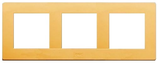 DKC / ДКС 75013V Рамка трехместная, песочный RAL 1002, 2М+2М+2М, "BRAVA"