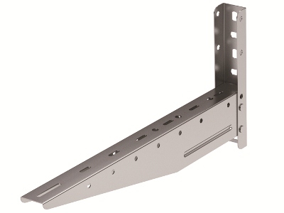 DKC / ДКС BBL5540INOX Консоль с опорой ML осн. 400, длина 445 мм, нержавеющая