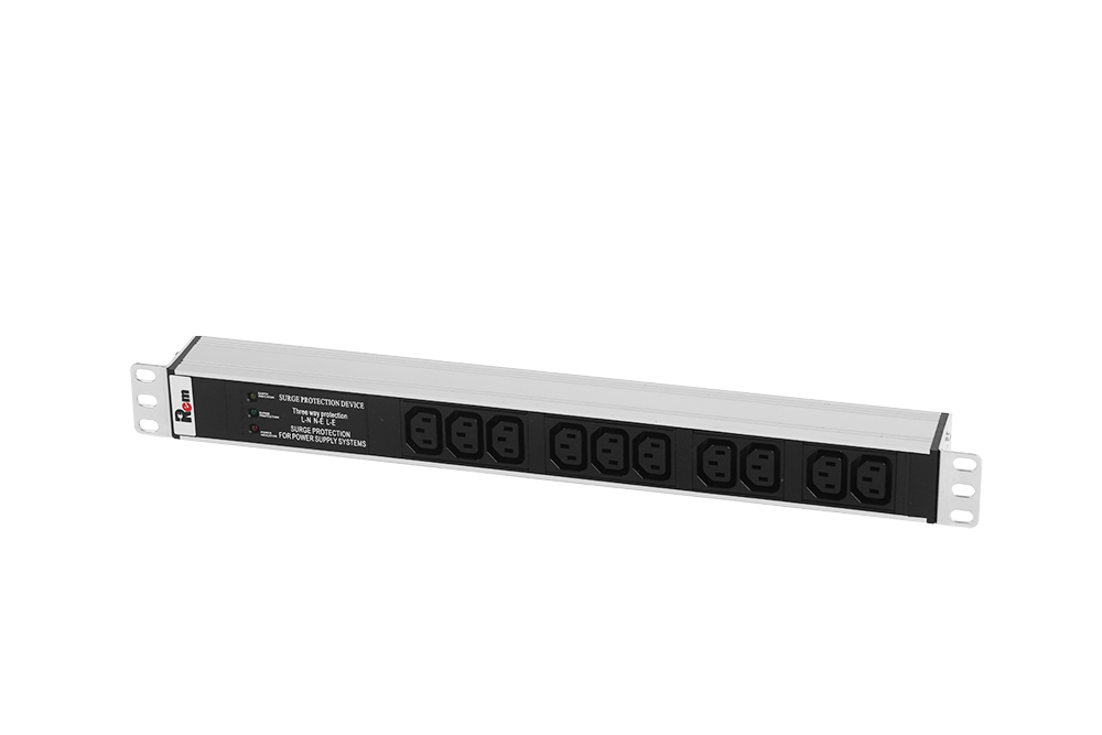 Блок розеток Rem-10 без шнура с фил. и инд., 10 IEC 60320 C13, вход IEC 60320 C14, 10A, алюм., 19&amp;quot; (ЦМО)