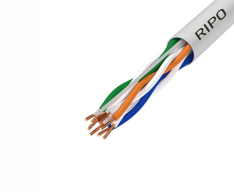 UTP 4 CAT5E 24AWG Cu Ripo Plus, 100м.,Fluke test 0.46