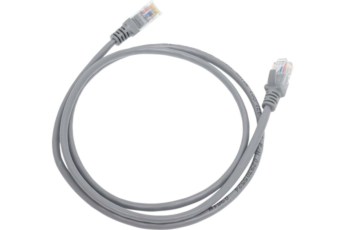 Патч-корд Ripo Standart UTP4 Cat 6, Cu, RJ45-RJ45, 10 м, PVC (серый)