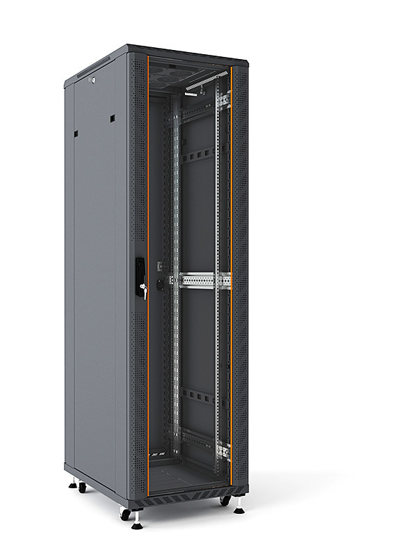 Шкаф телекоммуникационный Ripo 326060GM/B 19" напольный 32U 600х600 черный дверь стекло